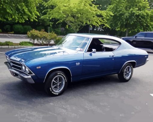 1969 Chevelle ss 396 Car Diamond Painting