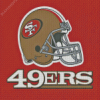 49ers Football Team Helmet Poster Diamond Painting