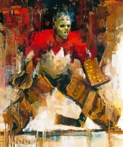 Abstract Hockey Canada Diamond Painting