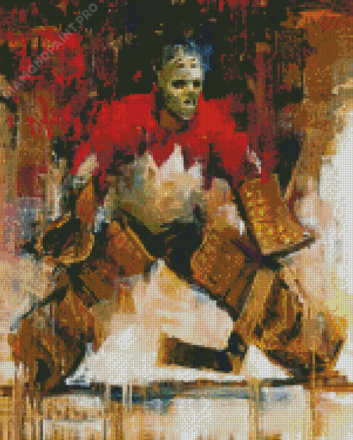 Abstract Hockey Canada Diamond Painting