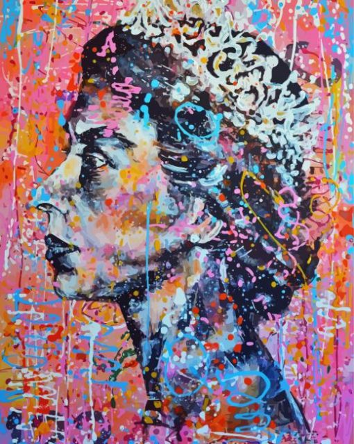 Abstract Queen Elizabeth Diamond Painting