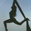 Aerial Silks Dancer Silhouette Diamond Painting