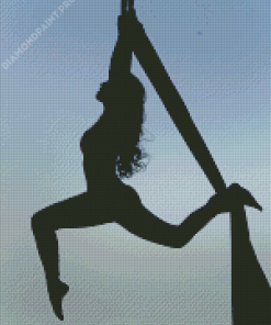 Aerial Silks Dancer Silhouette Diamond Painting