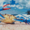 Aesthetic Blue Crab Diamond Painting