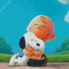 Aesthetic Peanuts Charlie Diamond Painting