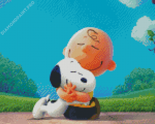 Aesthetic Peanuts Charlie Diamond Painting