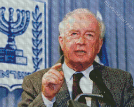 Aesthetic Yitzhak Rabin Diamond Painting