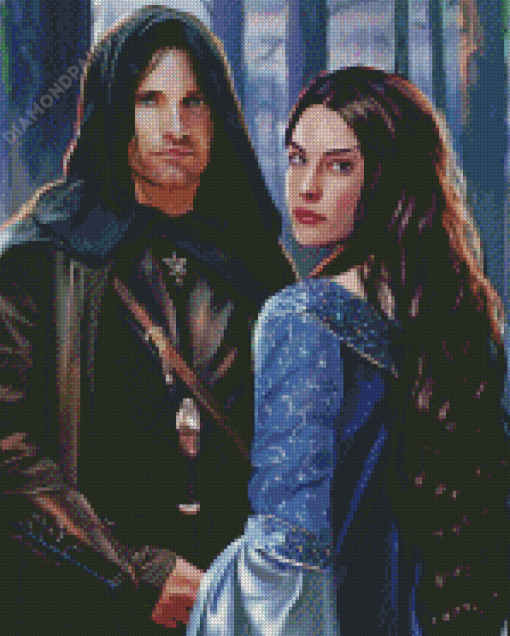 Arwen And Her Love Lord Of The Rings Diamond Painting