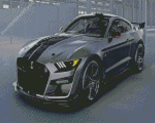 Black Ford Shelby GT500 Diamond Painting