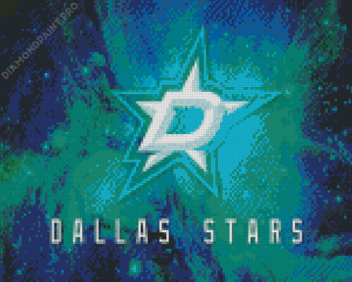 Dallas Stars Art Logo Diamond Painting