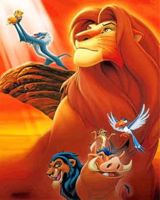 Disney Lion King Cartoon Diamond Painting