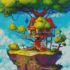 Fantasy Tree House Art Diamond Painting