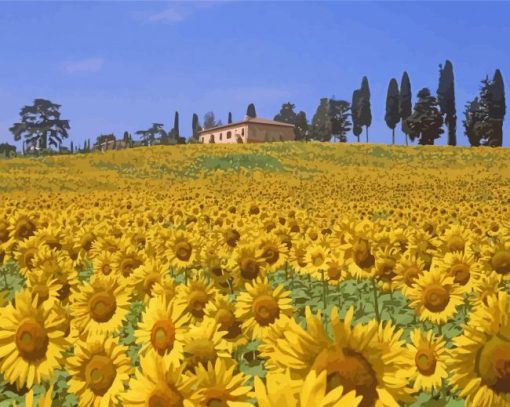 Farm On The Hillside Diamond Painting