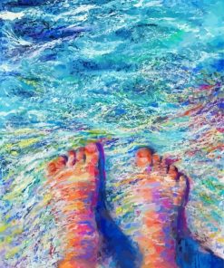Feet In Sea Art Diamond Painting