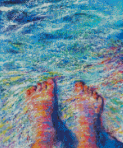 Feet In Sea Art Diamond Painting