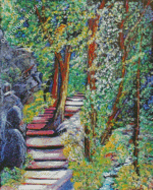 Forest Steps Art Diamond Painting