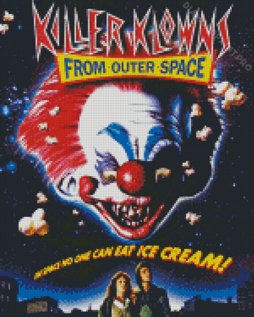 Killer Klowns From Outer Space Movie Diamond Painting