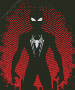 Marvel Spider Man Superhero Silhouette Diamond Painting