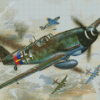 Messerschmitt Bf 109 Aircraft Diamond Painting