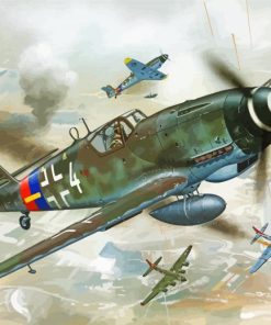 Messerschmitt Bf 109 Aircraft Diamond Painting