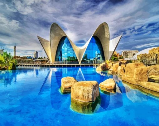 Oceanografic Valencia Spain Diamond Painting