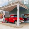 Old Gas Station Chevy Truck Diamond Painting