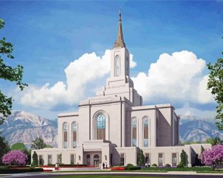 Orem Utah Taylorsville Temple Diamond Painting