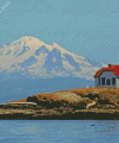 Patos Island Washington Lighthouse Diamond Painting