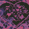 Purple Hearts Diamond Painting