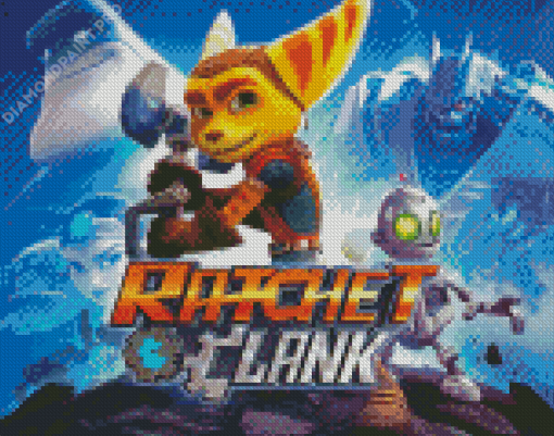 Ratchet And Clank Cartoon Poster Diamond Painting