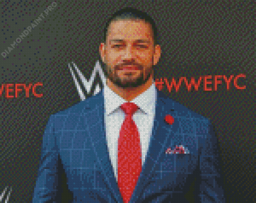 Roman Reigns In Suit Diamond Painting