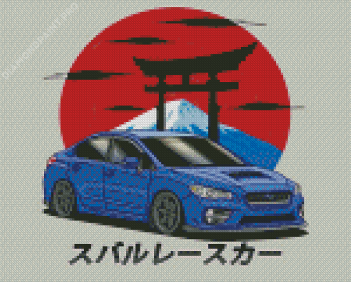 Subaru Wrx Poster Diamond Painting