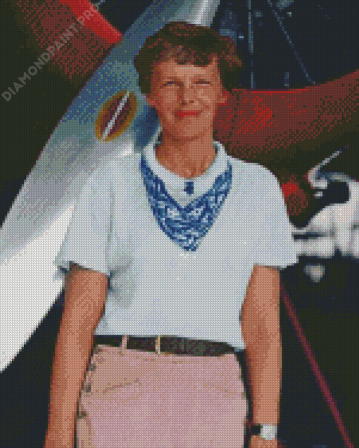 The Aviator Amelia Earhart Diamond Painting