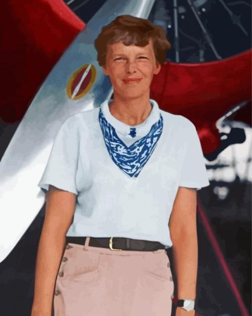 The Aviator Amelia Earhart Diamond Painting