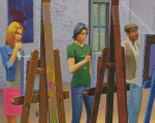 The Sims 4 Characters Diamond Painting