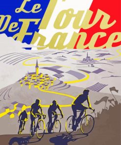 Tour De France Poster Diamond Painting