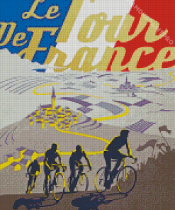 Tour De France Poster Diamond Painting