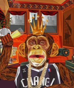Wealthy Monkey Art Diamond Painting