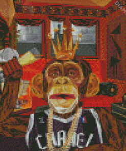 Wealthy Monkey Art Diamond Painting