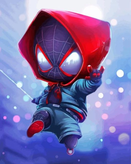 Adorable Baby Spide Man Diamond Painting