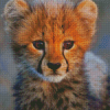 Adorable Cheetah Baby Diamond Painting