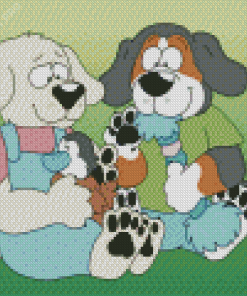 Adorable Playful Puppies Diamond Painting