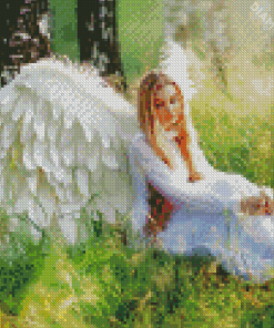 Aesthetic Angelic Girl Diamond Painting