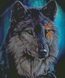 Aesthetic Black Wolf Art Diamond Painting