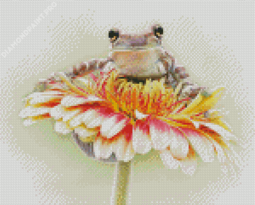 Aesthetic Tiny Frog Illustration Diamond Painting
