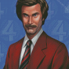 Aesthetic Anchorman Art Diamond Painting