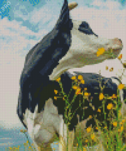 Aesthetic Black And White Cows Diamond Painting