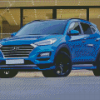 Blue Tucson Car Diamond Painting