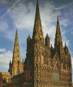 Close Up Lichfield Cathedral Diamond Painting