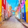 Colorful Houses In The Mexican Streets Diamond Painting